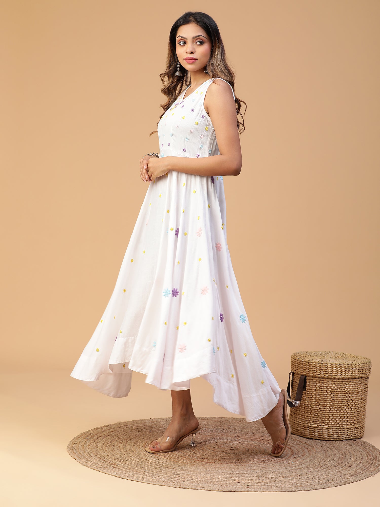 White umbrella outlet frock